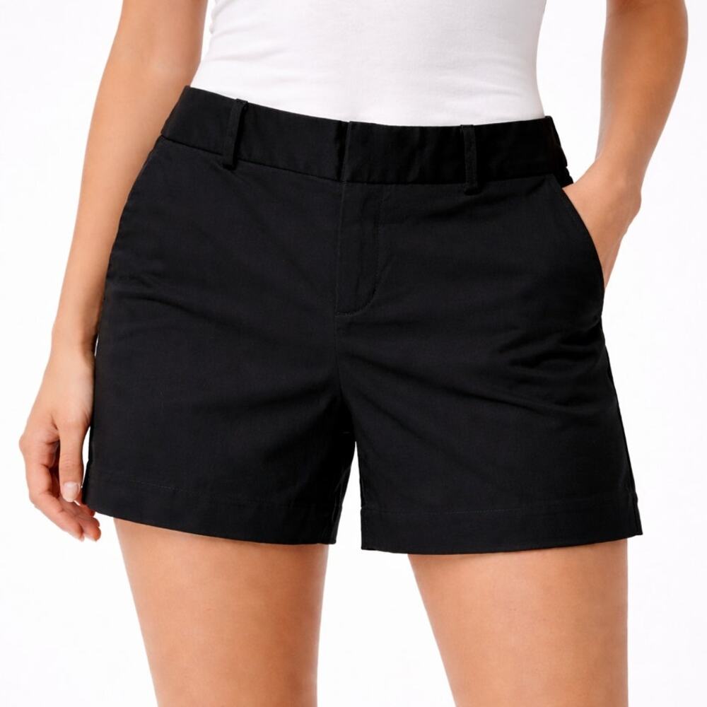 Banana Republic Hampton Chino Shorts Black Size 2 NWT